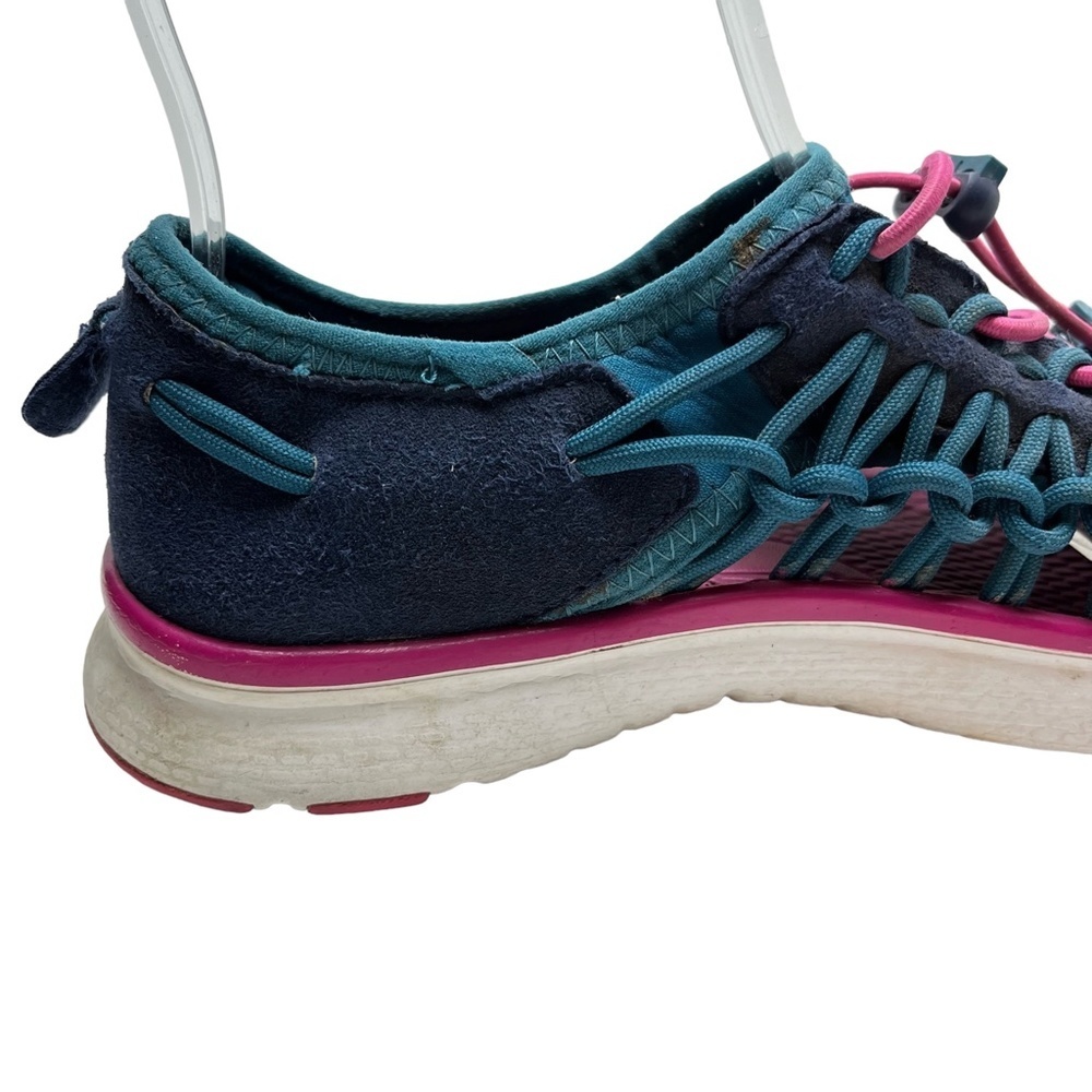 KEEN Teal Blue Pink Closed Toe Sneakers Sandals Hiking Fishing Camping Shoes  5 - Picture 12 of 15